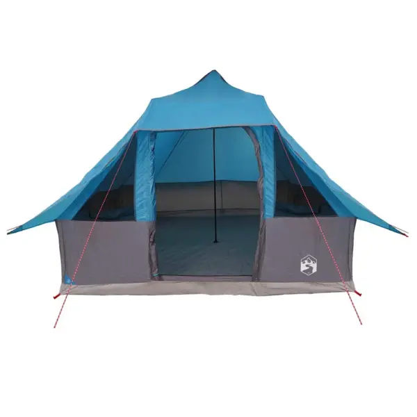 Tipi stiilis peretelk eeskatusega, 8-le, sinine taft, 358 x 296 x 258 cm – 4