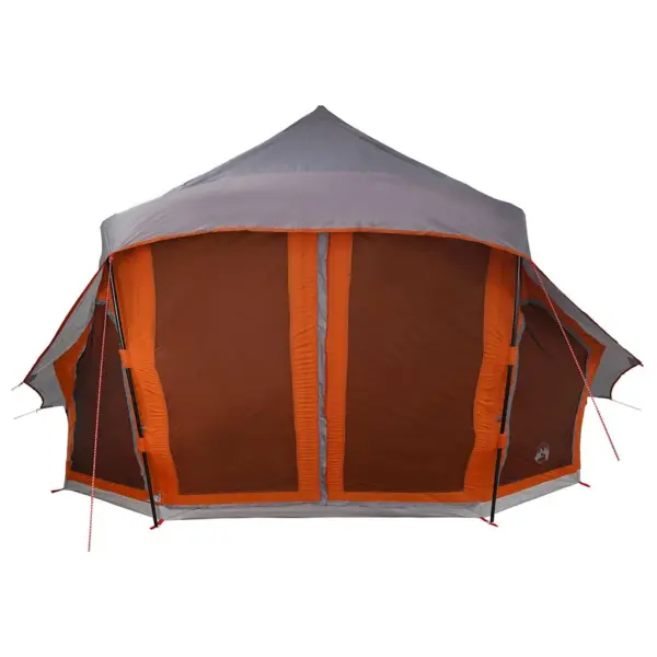 10-kohaline tipi peretelk katusega, hall ja oranž, taft, 508 x 470 x 300 cm – 11
