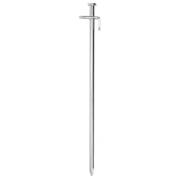 Tsingitud terasest telgivaiad konksu ja aasaga, 24 tk, 30 cm, toru läbimõõt 8 mm - 3