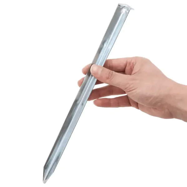 Tsingitud terasest telgivaiad, 24 tk, 30 cm, Ø20 mm, hõbedane - 3