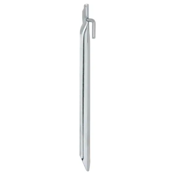 Tsingitud telgivaiad konksuga, 24 tk, 25 cm, hõbedased, Ø 20 mm – 2