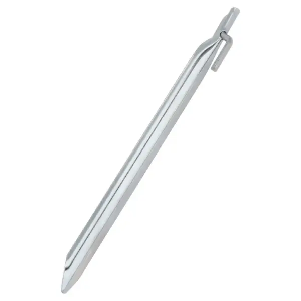 Tsingitud telgivaiad konksuga, 24 tk, 25 cm, hõbedased, Ø 20 mm – 3
