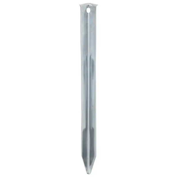 Tsingitud terasest telgivaiad, 24 tk, 22 cm, Ø20 mm, hõbedased - 4