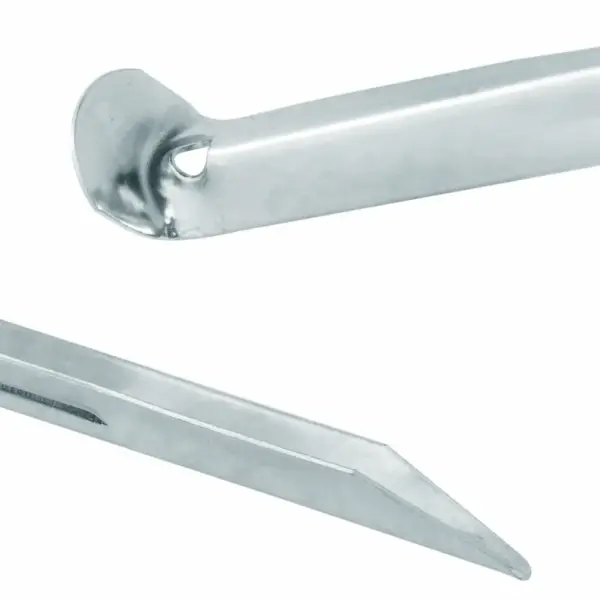 Tsingitud terasest telgivaiad, 24 tk, 22 cm, Ø20 mm, hõbedased - 6