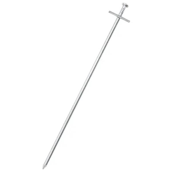 Tsingitud terasest telgivaiad T-otsaga, 24 tk, 29,5 cm, Ø 6 mm – 2