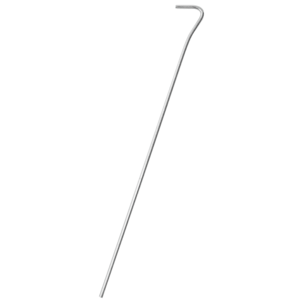 Tsingitud terasest telgivaiad konksuga, 25 tk, 30 cm, Ø 4 mm – 2