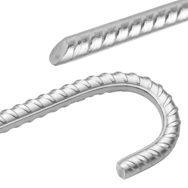 Tsingitud terasest telgivaiad konksuga, 6 tk, 41,5 cm Ø12 mm - 4