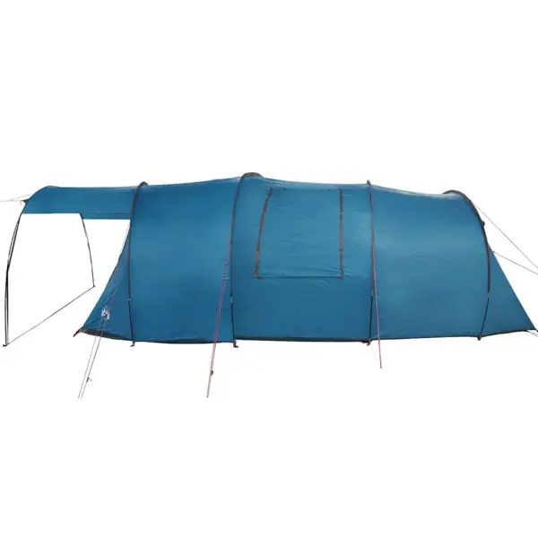 4-kohaline tunnelitelk verandaga, sinine/hall, 740 x 370 x 220 cm – 7