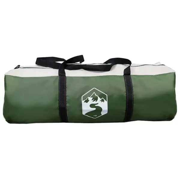 Vettpidav tunnelitelk 5 inimesele verandaga, roheline / valge, 805 x 405 x 211 cm – 10