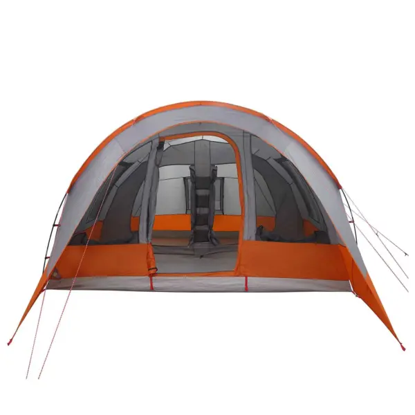 Tunnelitelk peredele, hall ja oranž, 560 x 395 x 212 cm, veekindel 185T polüester PU-kattega, eemaldatava ruumijagajaga – 3
