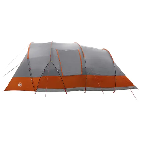 Tunnelitelk peredele, hall ja oranž, 560 x 395 x 212 cm, veekindel 185T polüester PU-kattega, eemaldatava ruumijagajaga – 5