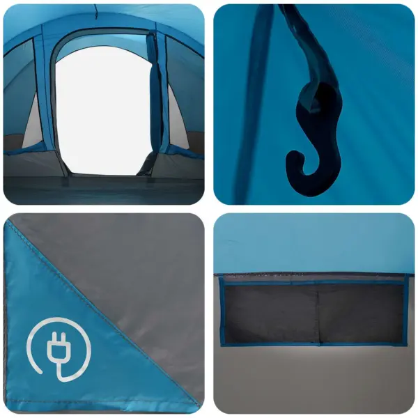 Ruumikas tunnelitelk, sinine, 560 x 395 x 212 cm, 185T polüester PU-kattega – 8