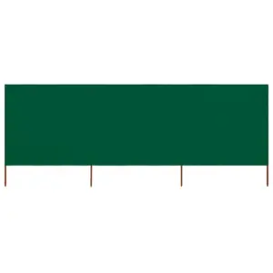 Roheline tuulekaitse sein 3 paneeliga, mittekootud kangas, 400 x 80 cm