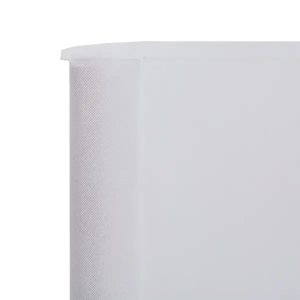Tuulekaitse sein 3 paneeliga, mittekootud kangas, valge, 400 x 80 cm - 4