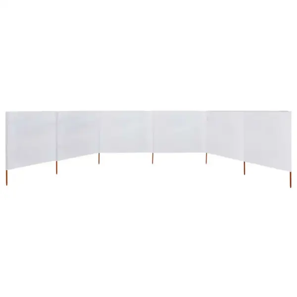 Tuulekaitse sein 6 paneeliga, liivabeež, mittekootud kangas, 800 x 160 cm - 3