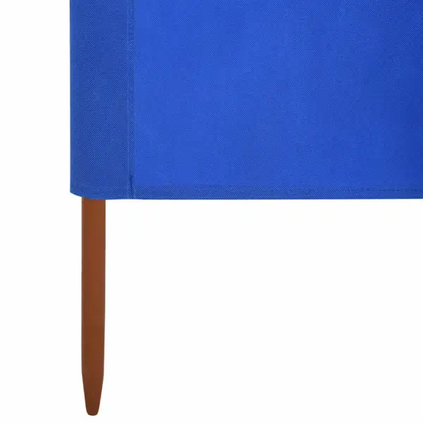 Tuulekaitse sein 9 paneeliga, taevasinine mittekootud kangas, 1200 x 120 cm - 5