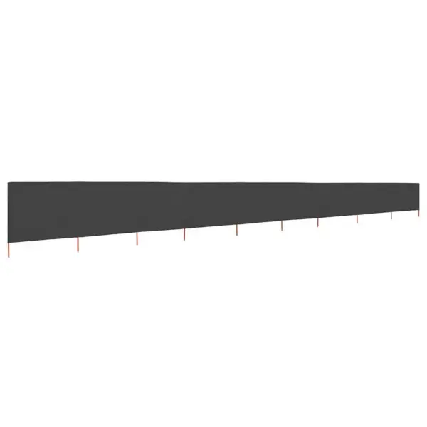 Tuulekaitse sein 9 paneelist, mittekootud kangas, 1200 x 160 cm, antratsiithall - 2