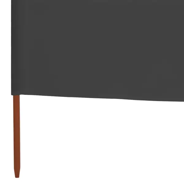Tuulekaitse sein 9 paneelist, mittekootud kangas, 1200 x 160 cm, antratsiithall - 5