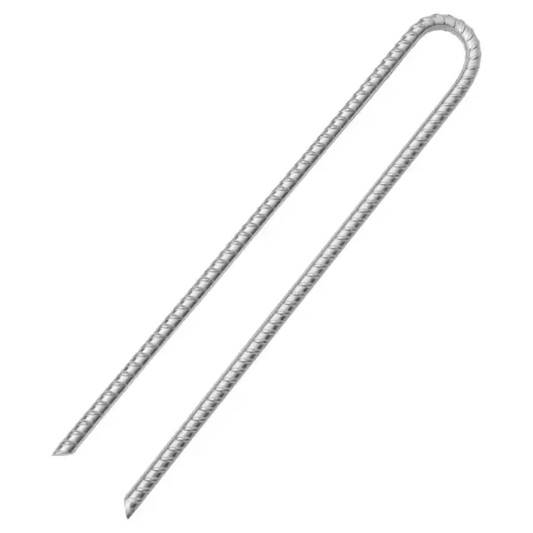 U-kujulised telgivaiad, tsingitud teras, 12 tk, 41,5 cm, Ø12 mm - 3