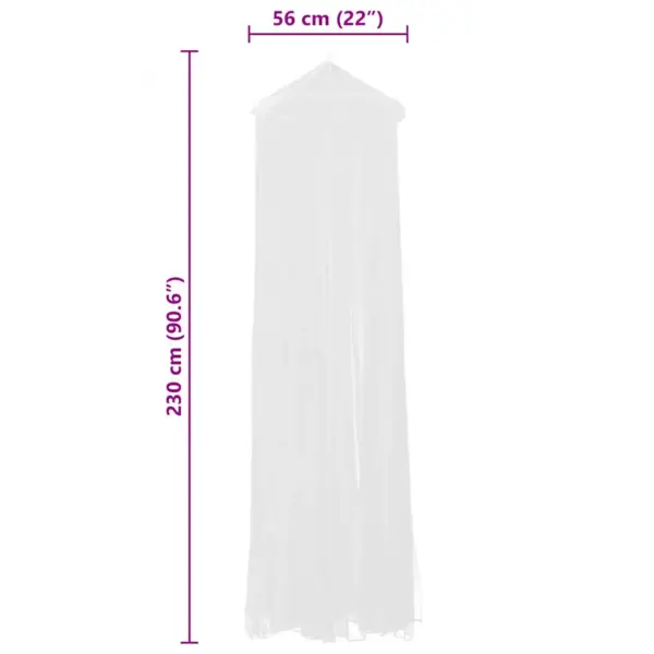 Ümmargune sääsevõrk voodile, valge, 56 x 325 x 230 cm, 2 tk – 6