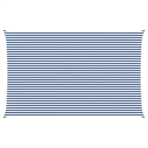UV-kindel päikesepuri, sinine ja valge, 8 x 5 m, 100% polüester Oxford