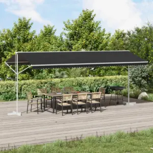 Vabaltseisev terrassivarikatus, antratsiit, 6 x 3 m, polüester