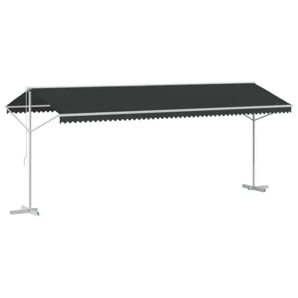 Vabaltseisev terrassivarikatus, antratsiit, 6 x 3 m, polüester – 2