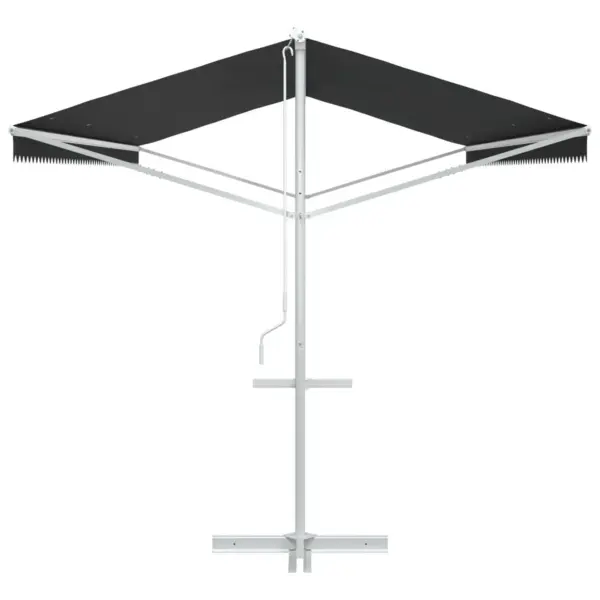 Vabaltseisev terrassivarikatus, antratsiit, 6 x 3 m, polüester – 5