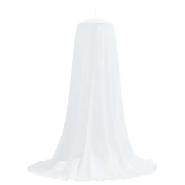 Valge sääsevõrk voodile, 3 tk, polüester, Ø56 x 220 cm, 156 silma – 2