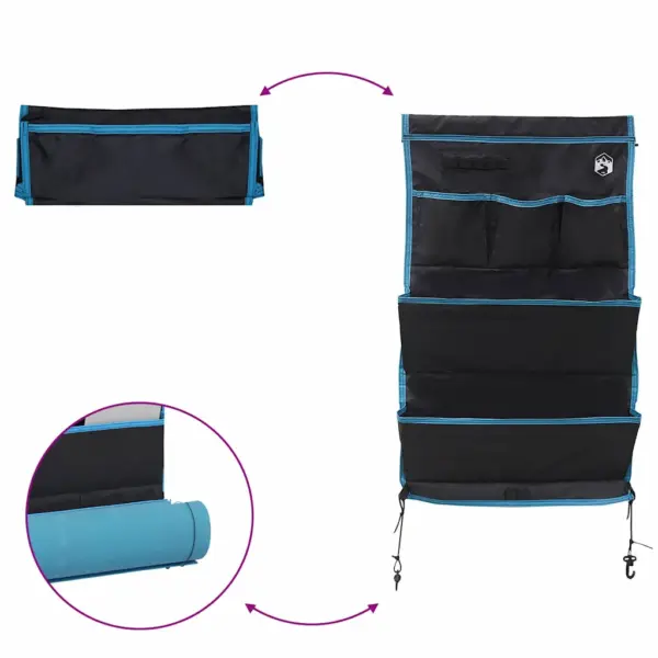 Välihoiukott matkavarustusele, must-sinine Oxford, 91 x 47,5 cm - 10
