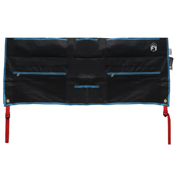 Riputatav väline hoiukott taskutega, must-sinine Oxford-kangas, 98 x 47 cm – 6