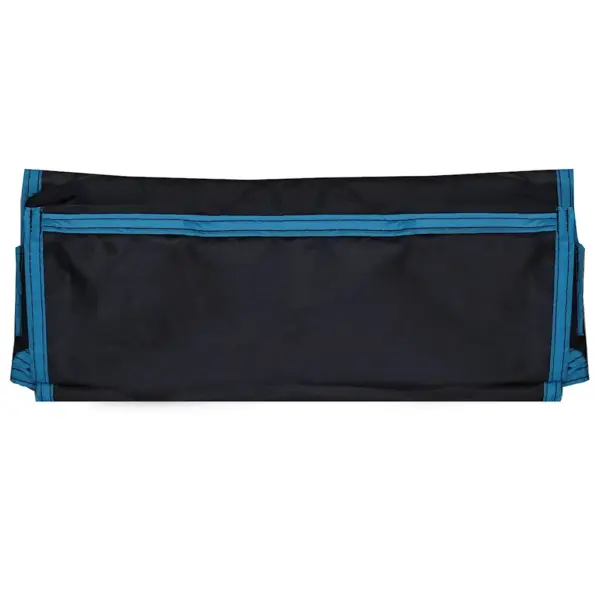Riputatav väline hoiukott taskutega, must-sinine Oxford-kangas, 98 x 47 cm – 8