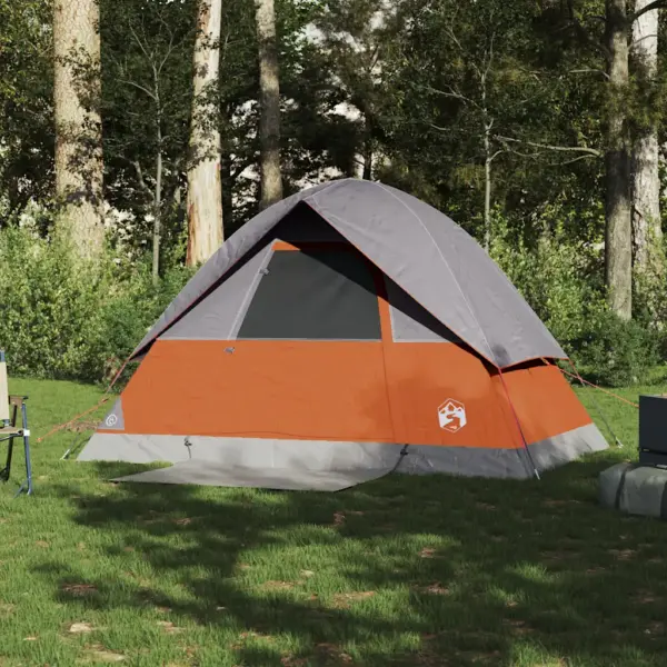 Veekindel 2 inimese kuppeltelk, oranž matkatelk, 215 x 150 x 127 cm – 3