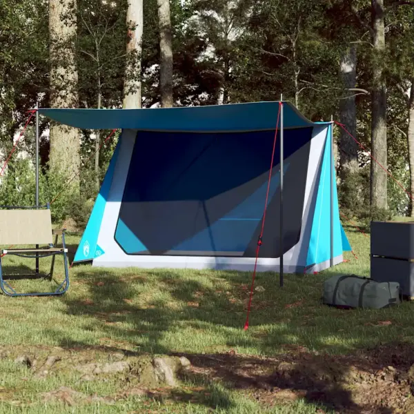 Veekindel 2-kohaline matkatelk varikatusega, sinine, 214 x 125/161 x 120 cm – 3