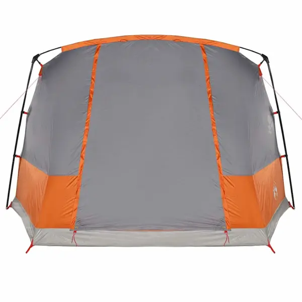 Veekindel tunneltelk varikatusega, 4 inimesele, hall ja oranž, 580 x 320 x 205 cm – 9