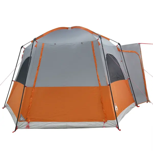 Veekindel autotelk 4 inimesele, hall/oranž, PU-kattega 185T polüester, 410 x 357 x 222 cm – 7