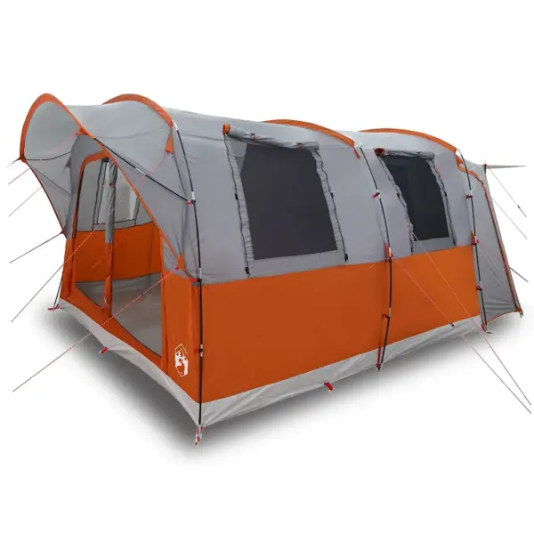 Veekindel autotelk 4 inimesele varikatusega, hall/oranž, 435 x 320 x 213 cm – 2