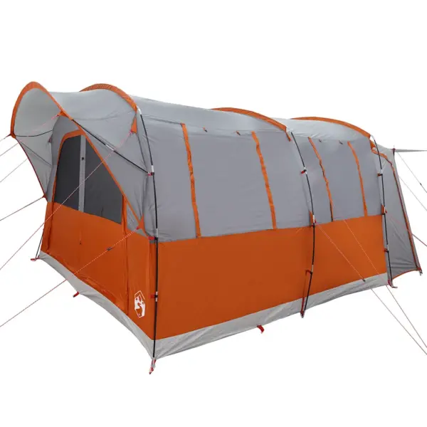 Veekindel autotelk 4 inimesele varikatusega, hall/oranž, 435 x 320 x 213 cm – 5