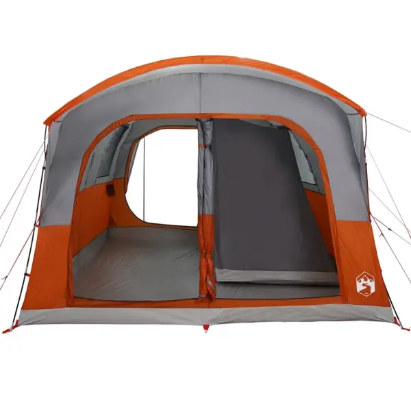 Veekindel autotelk 4 inimesele varikatusega, hall/oranž, 435 x 320 x 213 cm – 6
