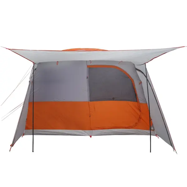 Veekindel autotelk 4 inimesele varikatusega, hall/oranž, 435 x 320 x 213 cm – 9
