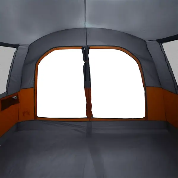 Veekindel autotelk 4 inimesele varikatusega, hall/oranž, 435 x 320 x 213 cm – 10