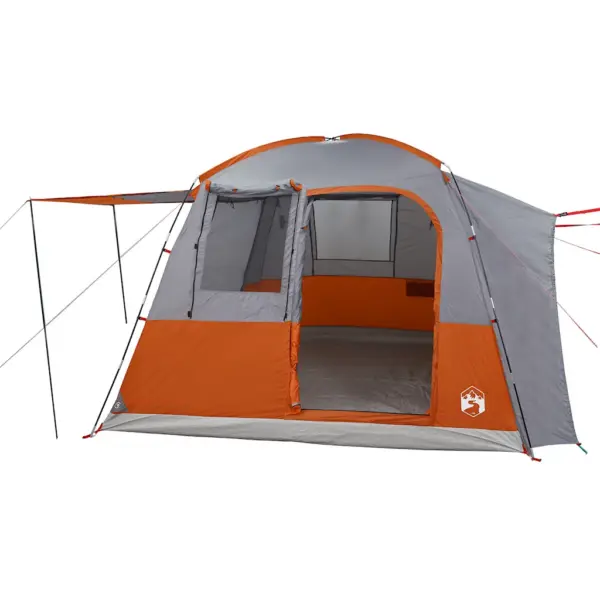Veekindel autotelk 4 inimesele varikatuse ja kandekotiga, hall/oranž, 314 x 314 x 240 cm, PU-kattega 185T polüester – 6
