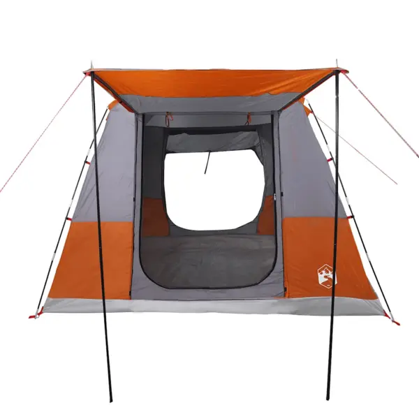 Veekindel autotelk 4 inimesele varikatuse ja kandekotiga, hall/oranž, 314 x 314 x 240 cm, PU-kattega 185T polüester – 10