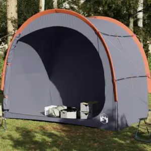 Veekindel hoiutelk perematkadele, hall ja oranž, PU-kattega 185T polüester, 204 x 122 x 168 cm