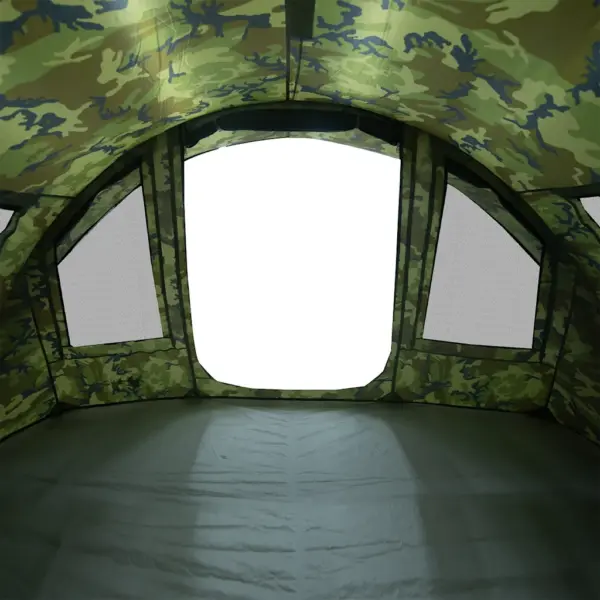 Veekindel kalastustelk kahele, kamuflaaž, PU-kattega 185T polüester, 330 x 315 x 176 cm – 10