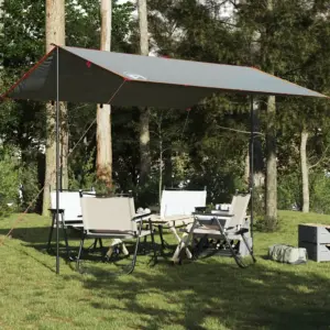 Veekindel matka tuulevari, hall ja oranž, 360 x 294 cm, PU-kattega Oxford kangas