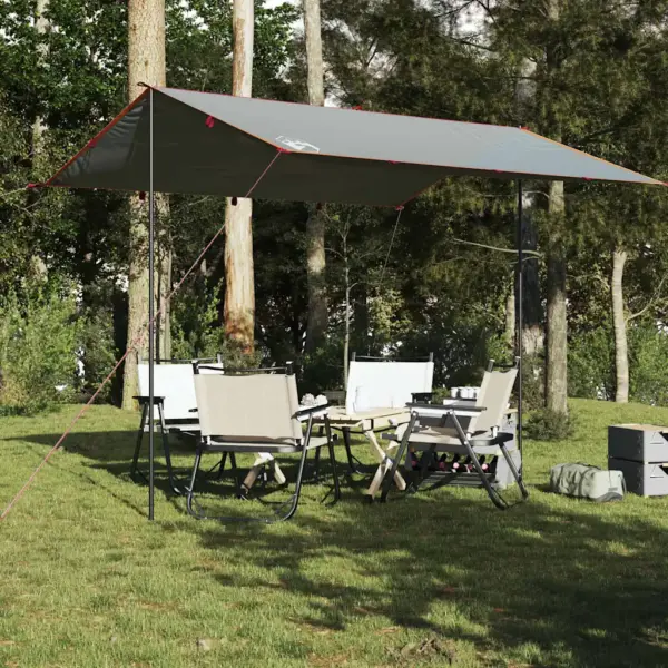Veekindel matka tuulevari, hall ja oranž, 360 x 294 cm, PU-kattega Oxford kangas – 3