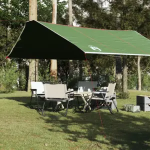 Veekindel matka tuulevari-kate, roheline, 420 x 440 cm, PU-kattega Oxford kangas