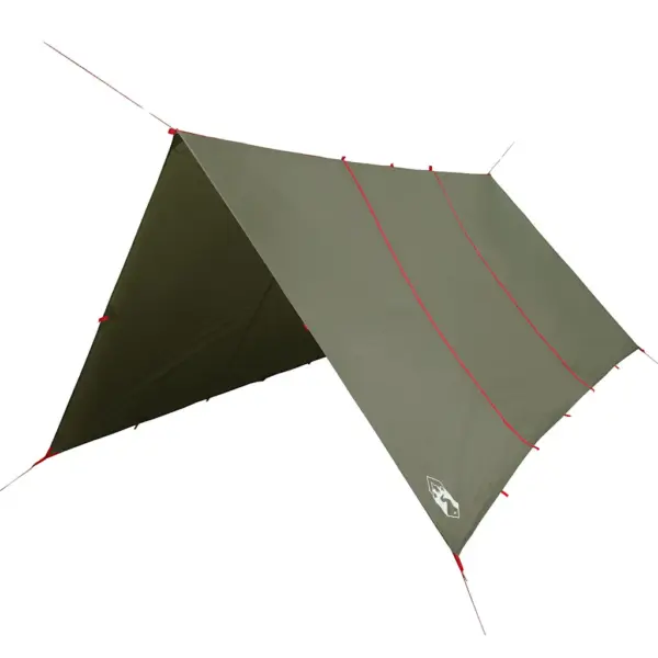 Veekindel matka tuulevari, oliiviroheline, PU-kattega polüester, 451 x 420 cm – 2