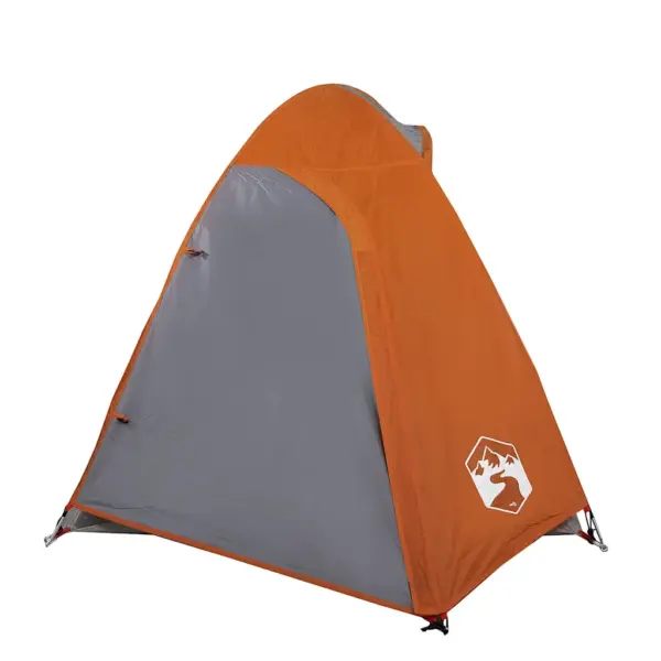 Veekindel kuppelmatkatelk 2 inimesele, oranž, PU-kattega 185T polüester, eemaldatava vihmakatte ja E-pordiga, 254 x 135 x 112 cm – 6